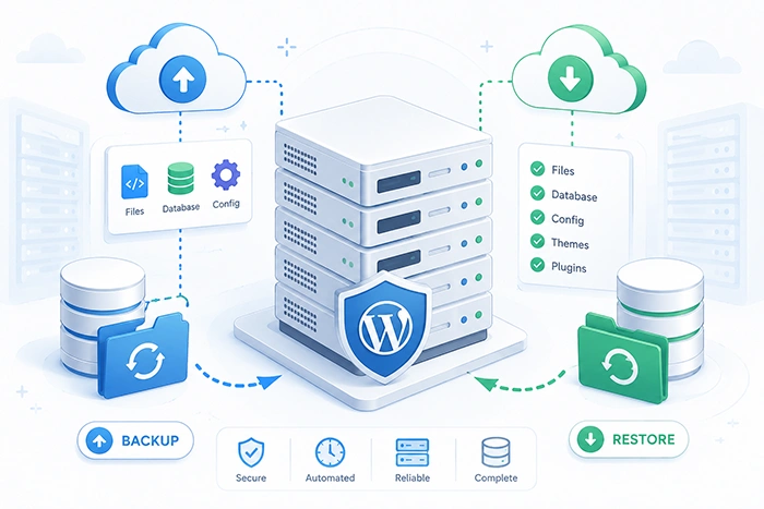 WordPress backup and restore designed for real hosting environments